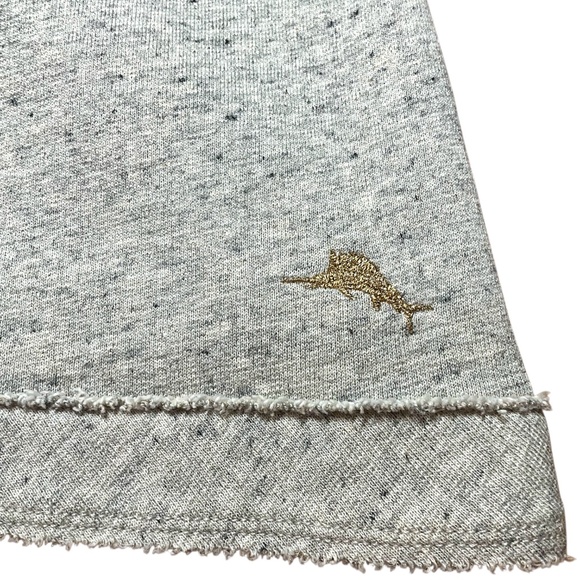 TOMMY BAHAMA Cotton Gray Sweatshirt with Metallic Gold Details MEDIUM - Picture 6 of 8